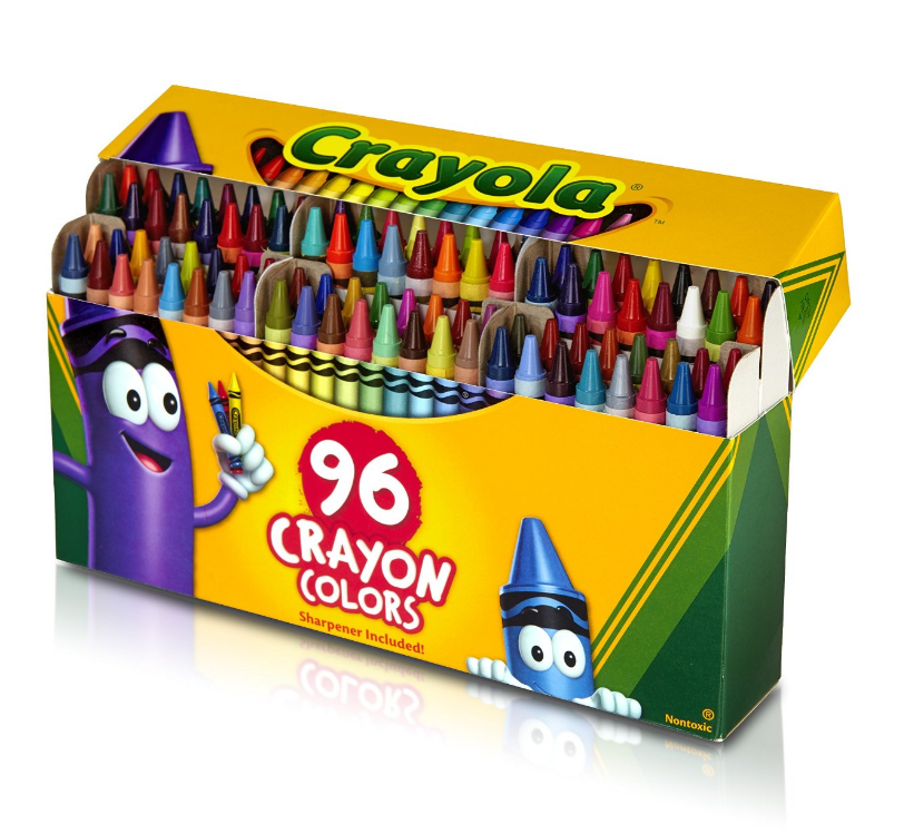 Crayola Classic Color Pack Crayons, Wax, 96 Colors per Box (520096